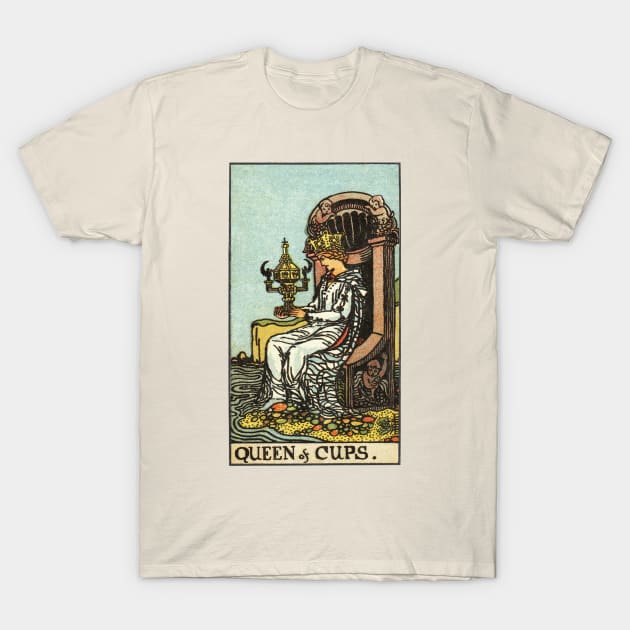 QUEEN OF CUPS T-Shirt by WAITE-SMITH VINTAGE ART